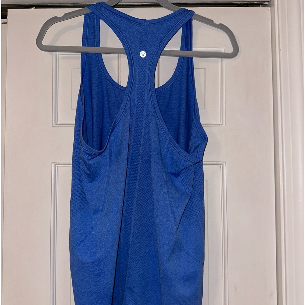 Blue Lululemon tank top